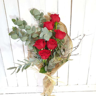 Ethical Deluxe 6 Red Roses Valentine Day