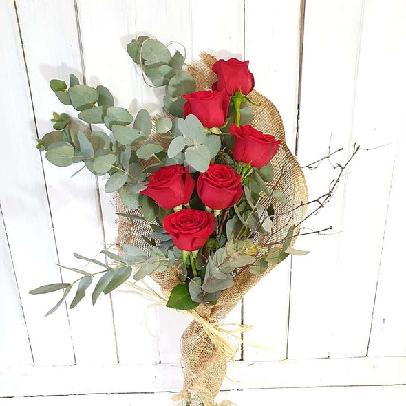 Ethical Deluxe 6 Red Roses Valentine Day