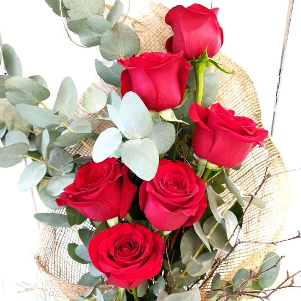 Ethical Deluxe 6 Red Roses Valentine Day